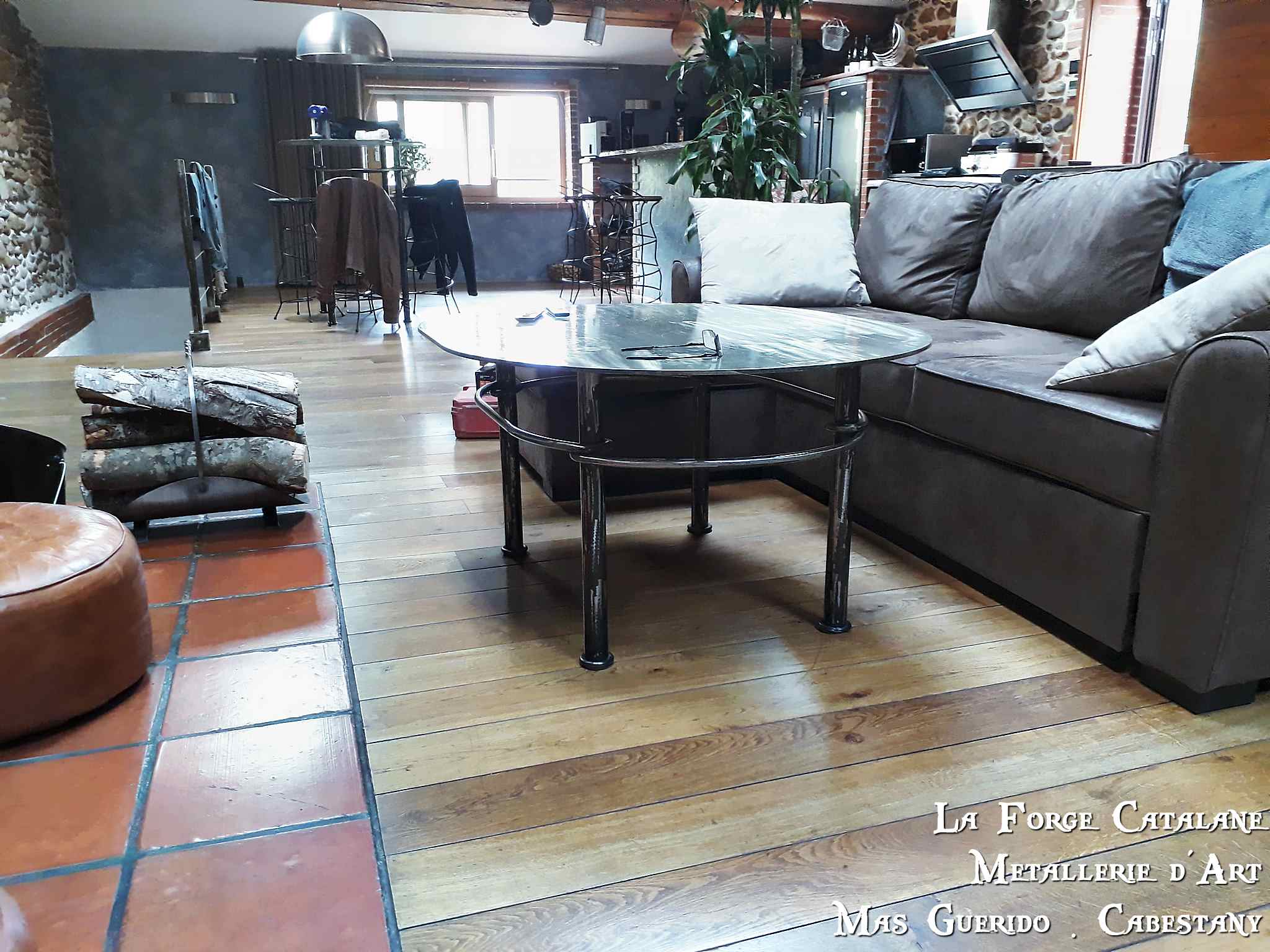 table basse brossage coup de meule vernis  industriel forge catalane 2.jpg